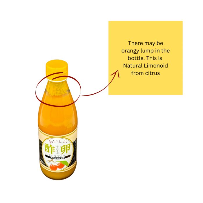 Hinode Sutamago - Prebiotic Vitamin C Calcium Drink, With Yuzu Acerola Egg Royal Jelly Vinegar 360ml 6