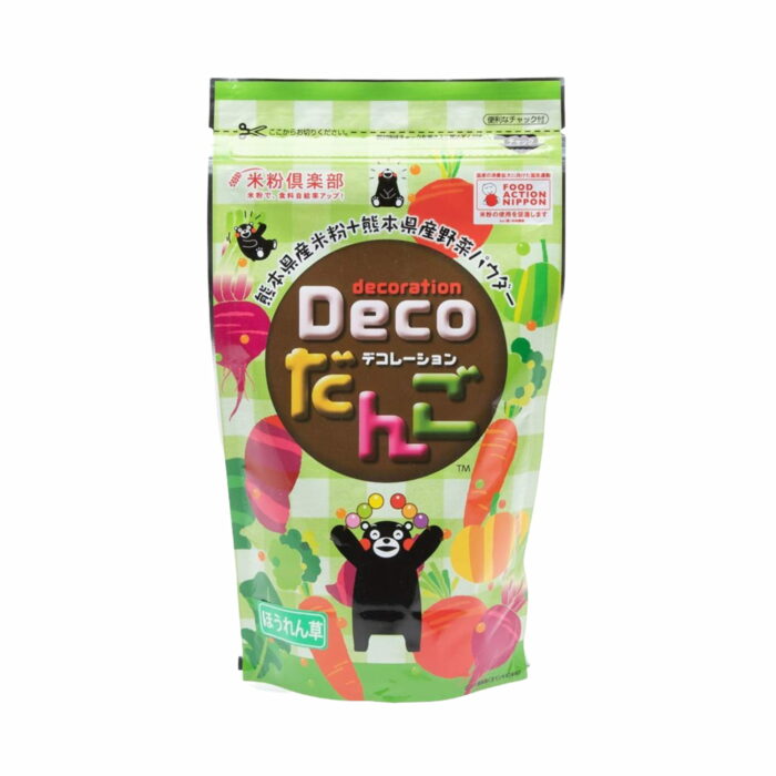 [HINODE] JAPANESE DANGO RICE FLOUR VEGETABLE POWDER MIX SPINACH –GLUTEN FREE NO-ADDITIVE 1