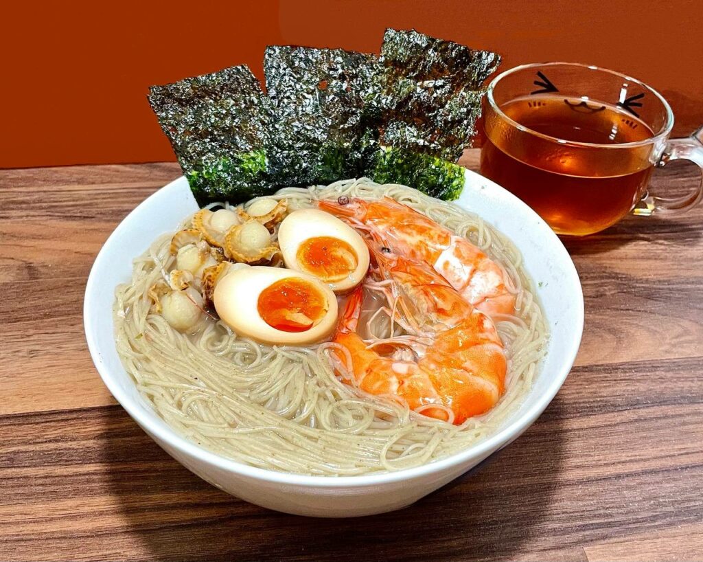 Homemade Japanese Seafood Noodle (Burdock)<br>自家製和風シーフードごぼう麺 2