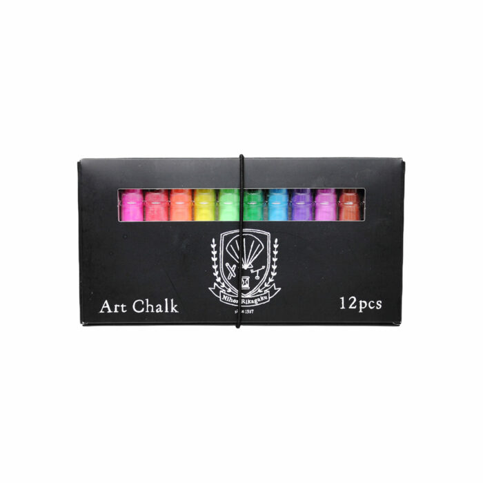 [KITPAS] ART CHALKS 12 PC WITH FLUROSCENT COLORS – MADE OF RECYCLED SCALLOP SHELLS – ECO LESS DUST 1