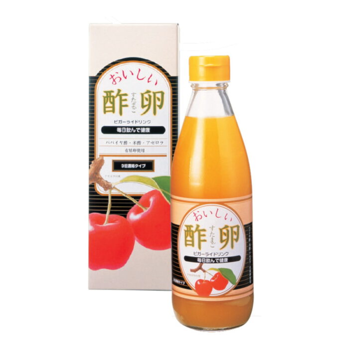 Hinode Sutamago - Prebiotic Vitamin C Calcium Drink, With Yuzu Acerola Egg Royal Jelly Vinegar 360ml 1