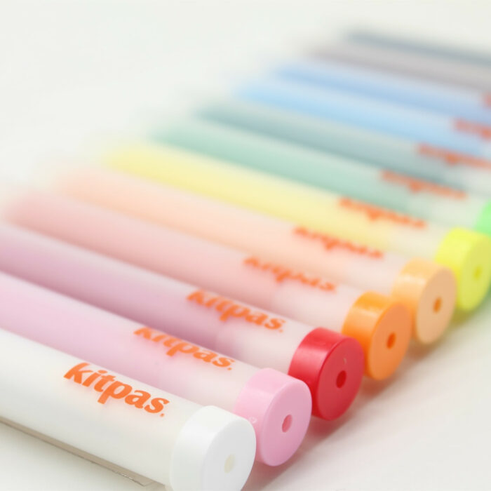 [KITPAS] HOLDER MARKER AND CRAYON 12COL – IDEAL FOR WHITEBOARD – KEEP HANDS CLEAN ERASABLE NON TOXIC 3