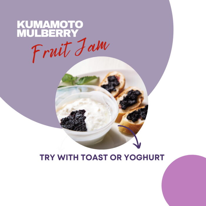 [HINODE] KUMAMOTO PREMIUM NATURAL MULBERRY FRUIT JAM – NO ADDITIVE GAP CERTIFIED – GLASS BOTTLE 5