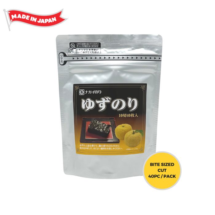 Nagai Hinode Nori Japanese Crispy Seaweed Yuzu Flavor - 40PCS 2