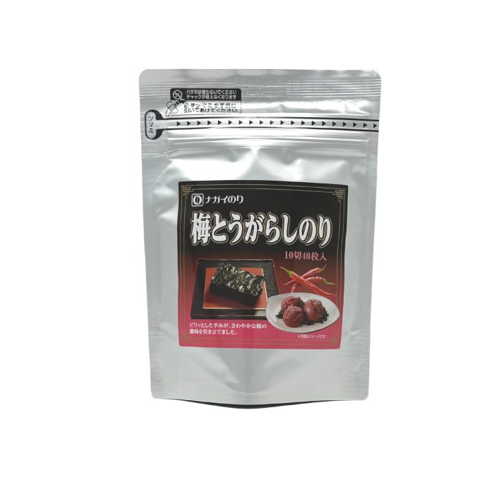 Nagai Hinode Nori Japanese Crispy Seaweed Ume And Chili Flavor - 40PCS 1