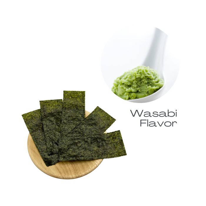 Nagai Hinode Nori Japanese Crispy Seaweed Wasabi Flavor - 40PCS 3